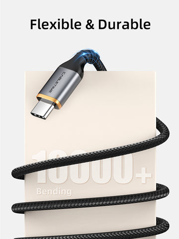 Ganzes USB-A-zu-USB-C-Kabel, 5-Gbit/s-Daten- und 3A-Ladekabel