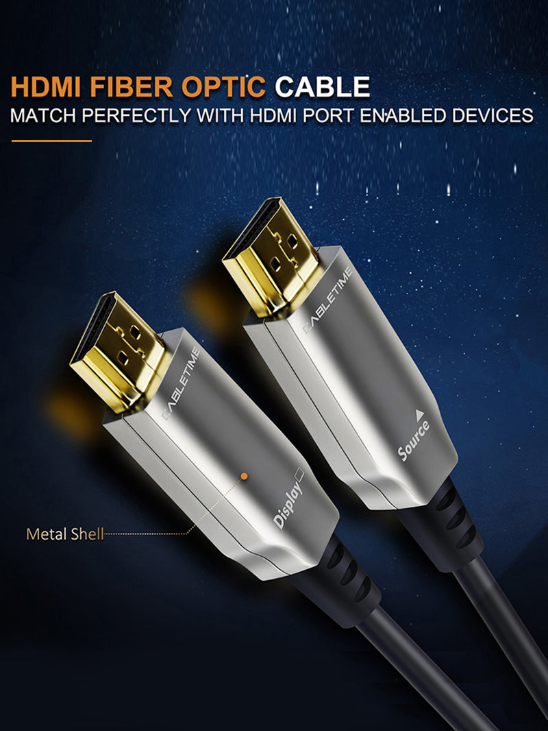Active Fiber Optical HDMI 2.0 Cable（AOC) 4K 60Hz 
