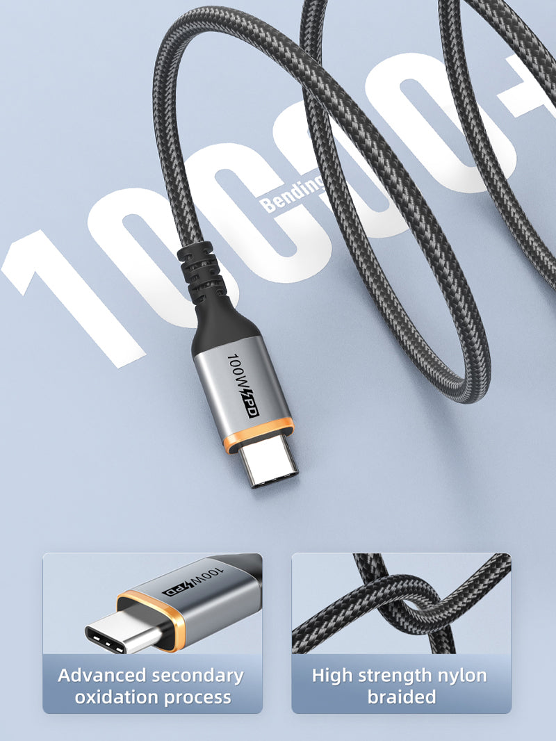 New USB-C to USB-C 100W Charging Cable - CABLETIME