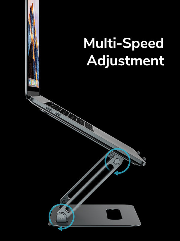 CABLETIME Multi speed Adjustable Laptop Riser Holder Ergonomic Foldable
