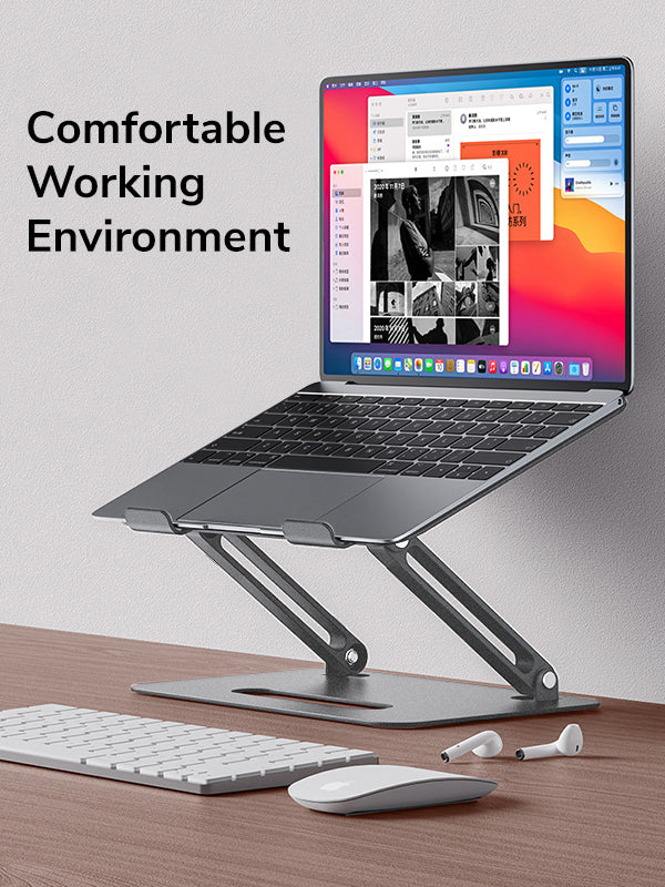 CABLETIME Adjustable Laptop Riser Holder Ergonomic Foldable for comfortable working environment